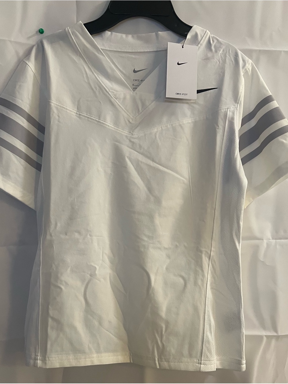Nike  Women’s White Dri-FIT Short Sleeve Athletic Shirt